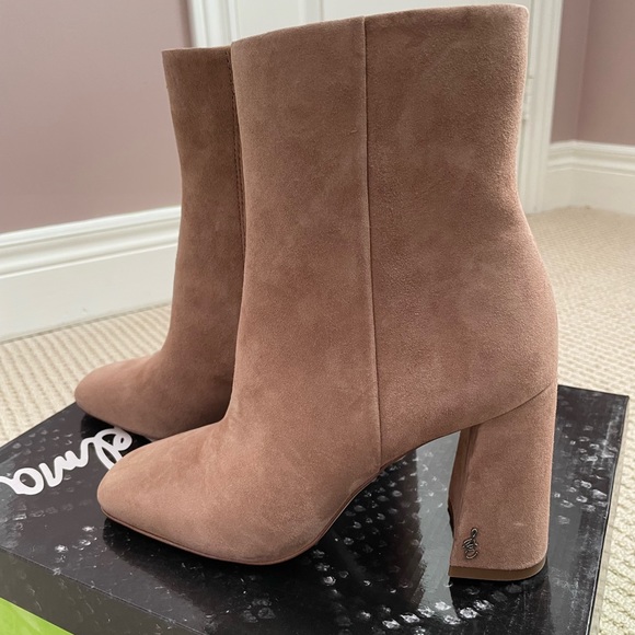 BN Sam Edelman Codie Ankle Bootie - Suede/Praline - Picture 5 of 10